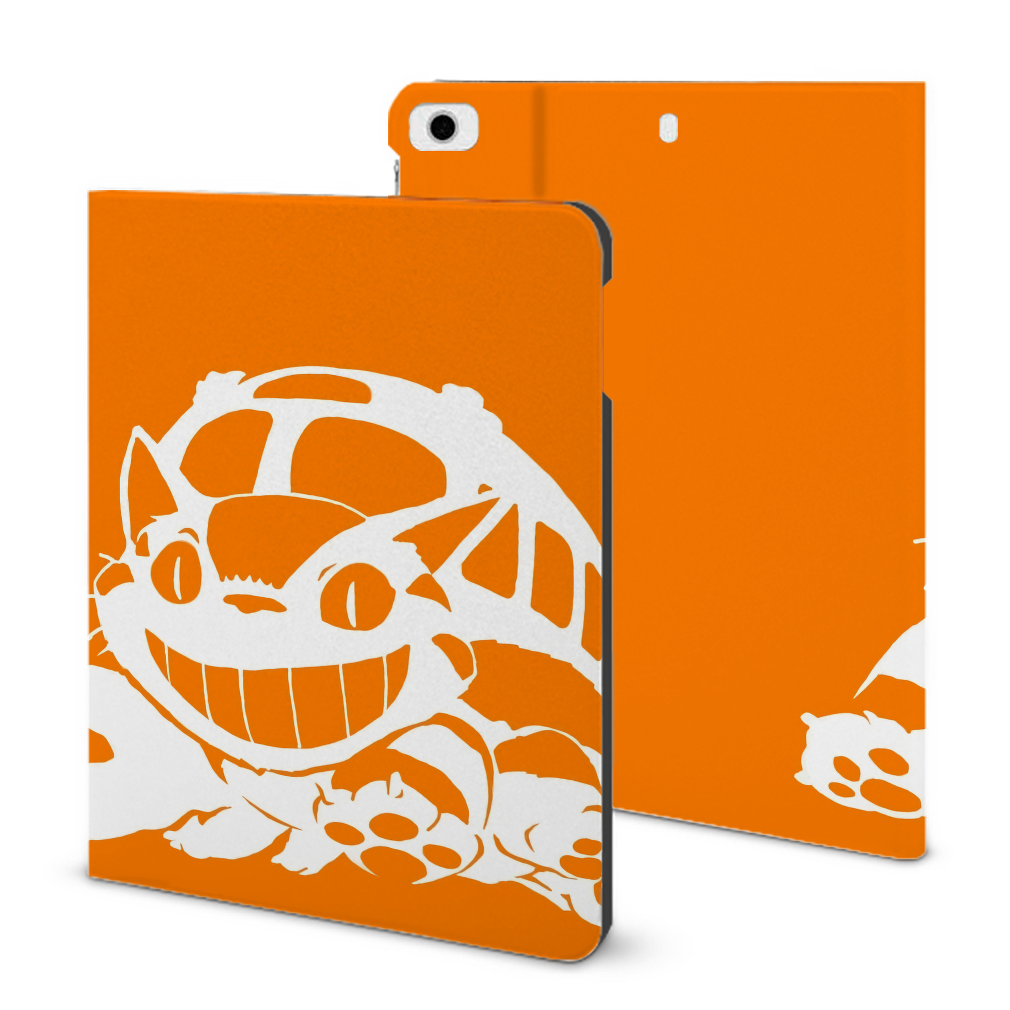 （画像用） となりのトトロ 草壁メイ 草壁サツキ My Neighbor Totoro Satsuki Kusakabe Mei Kusakabe IPad ケース ブック型 PUレザー TPU 耐衝撃 軽量 薄型 ペン収納なし 全面保護 IPad 各モデル対応